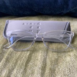 Clear frame Blue light glasses